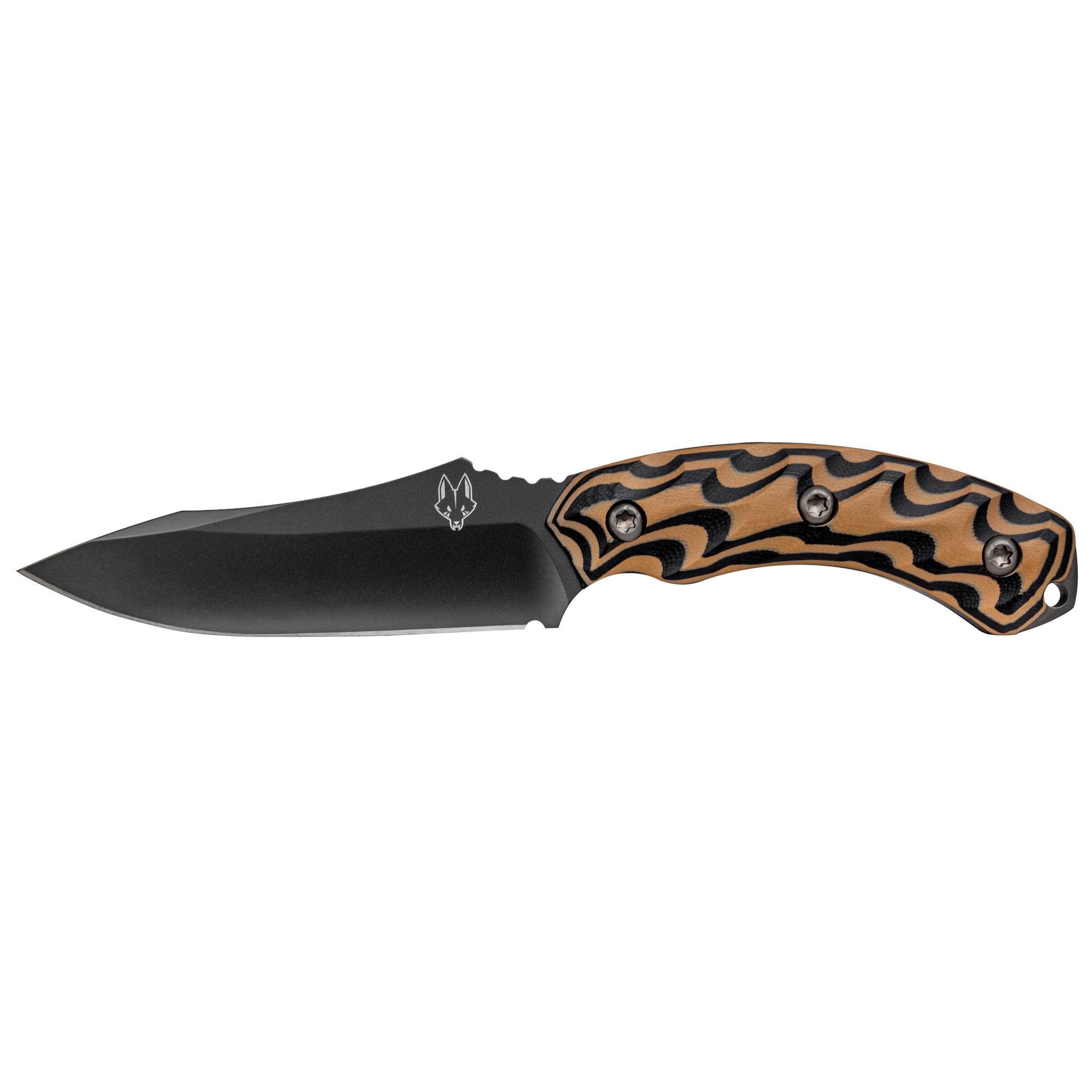 Zac Brown's Southern Grind Jackal, Fixed Blade Knife, 4.75" Drop Point Knife, Black - SG0507020601