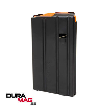 DURAMAG Stainless Steel 10rd AR-15 Mag, .350 Legend, Black with Orange Follower