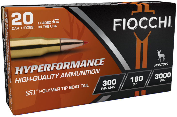 Fiocchi Extrema Rifle Line 180 gr SST Polymer Tip BT .300 Win Mag Ammo, 20/box - 300WMHSA