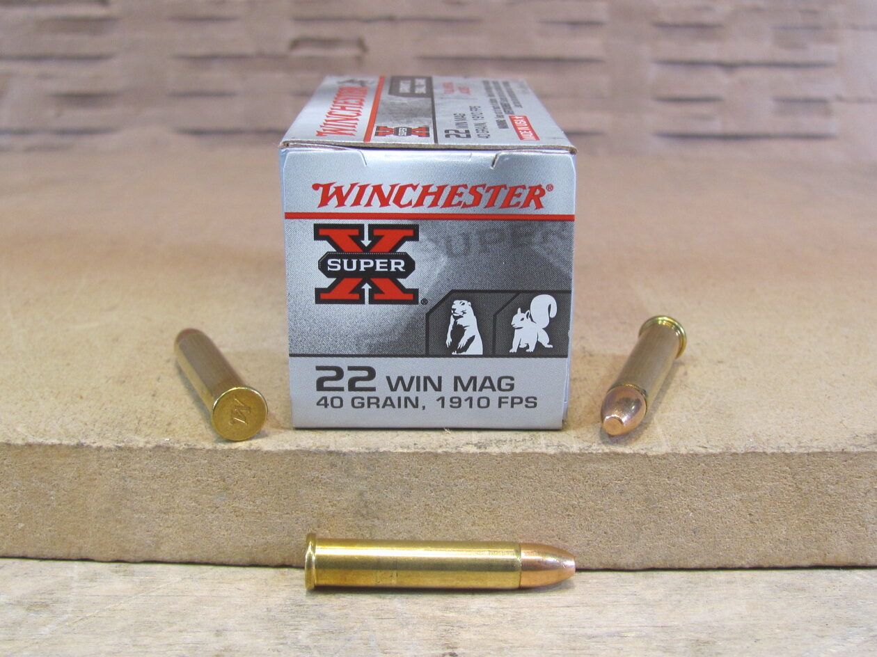 250 Round Brick – 22 Magnum Winchester Super-X 40 Grain FMJ Ammo – X22M