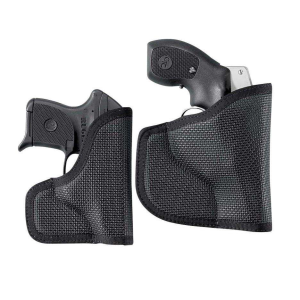 Desantis Nemesis Pocket Holster For: Ruger LC9, Ruger EC9S, Walther PPS M2, Beretta Nano, Springfield XDS 3.3, Springfield Mod 2 3.3, Glock 42 w/ Crimson Trace Laser Grips, Rubberized Fabric Black