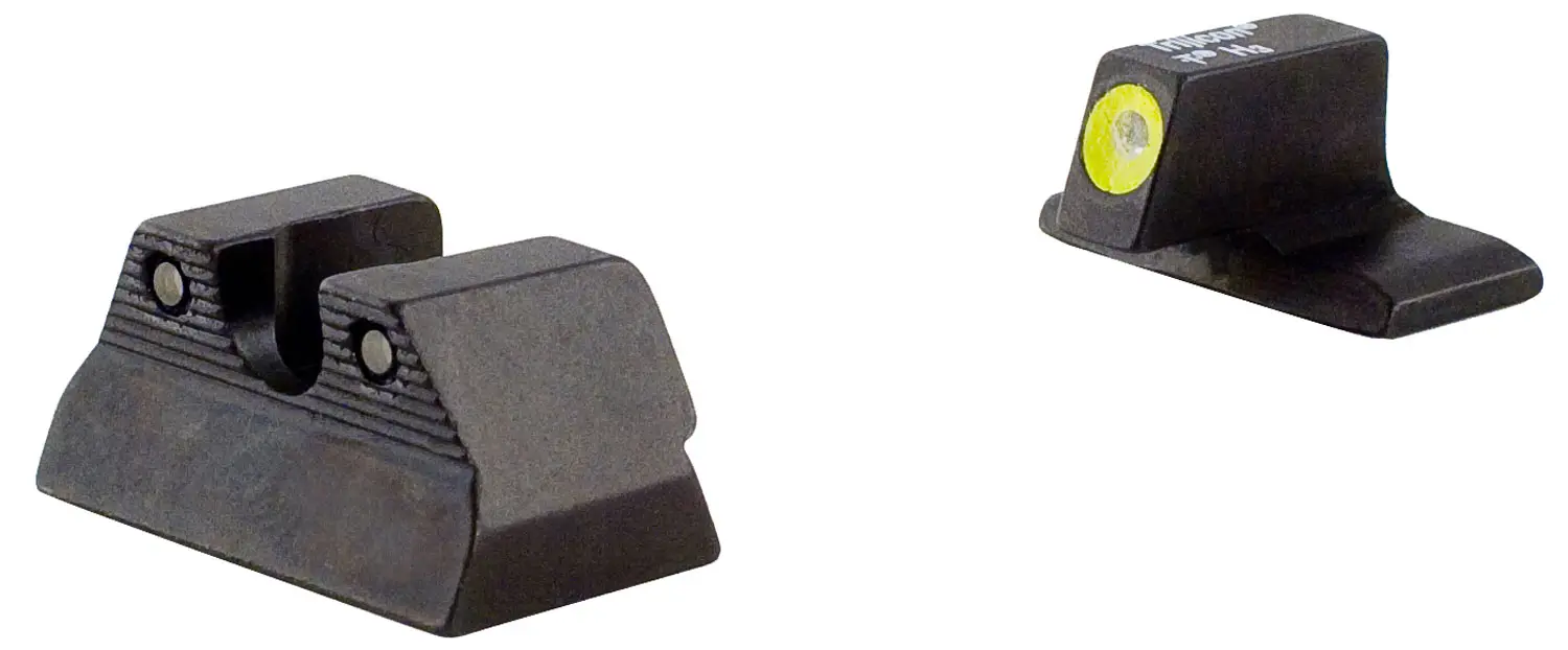 Trijicon 600600 HD Night Sights Green/Tritium Yellow Outline Front Sight-Green Tritium Black Outline Rear Sight H P2000/P2000SK