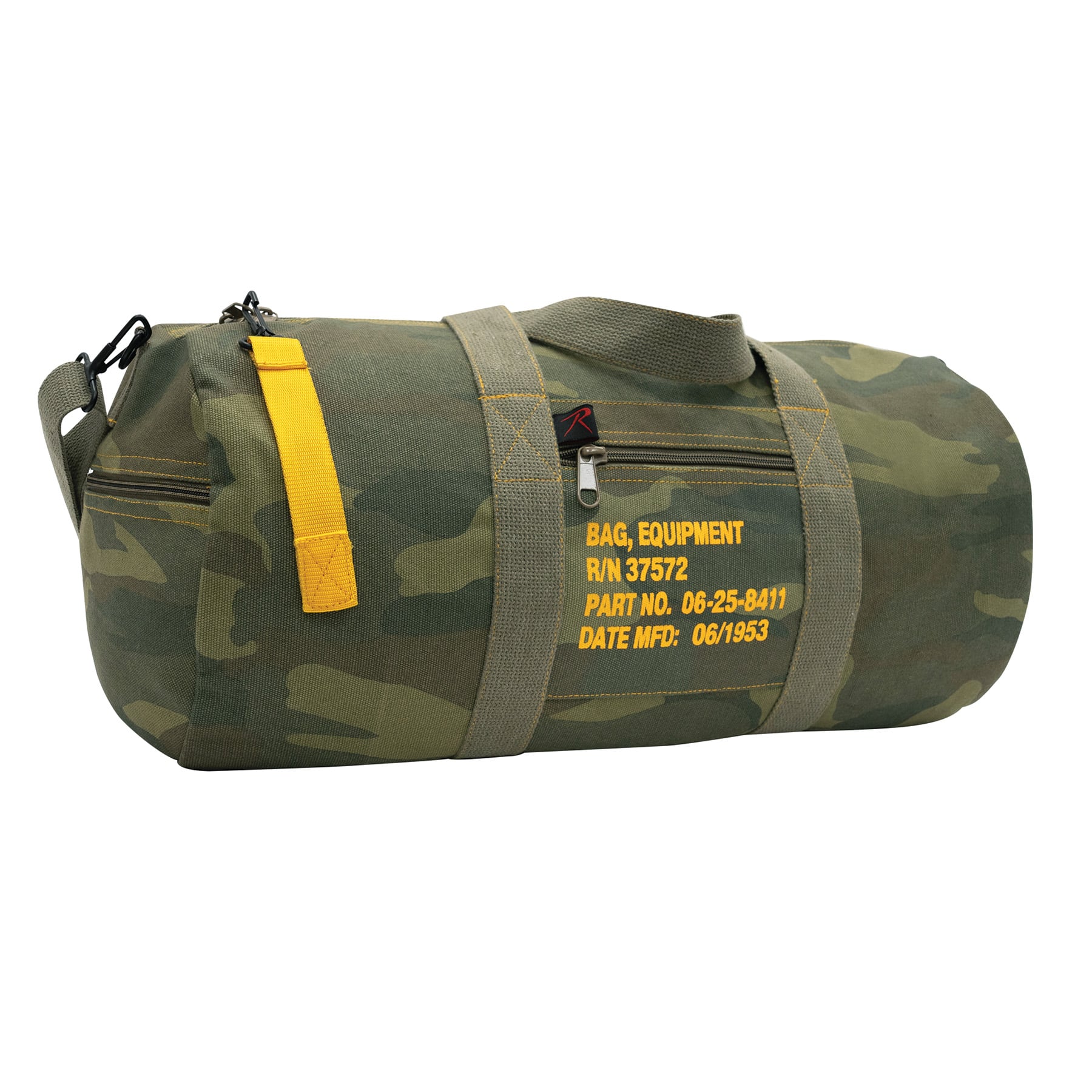 Rothco Canvas Equipment Bag - Woodland Camo, 19 In