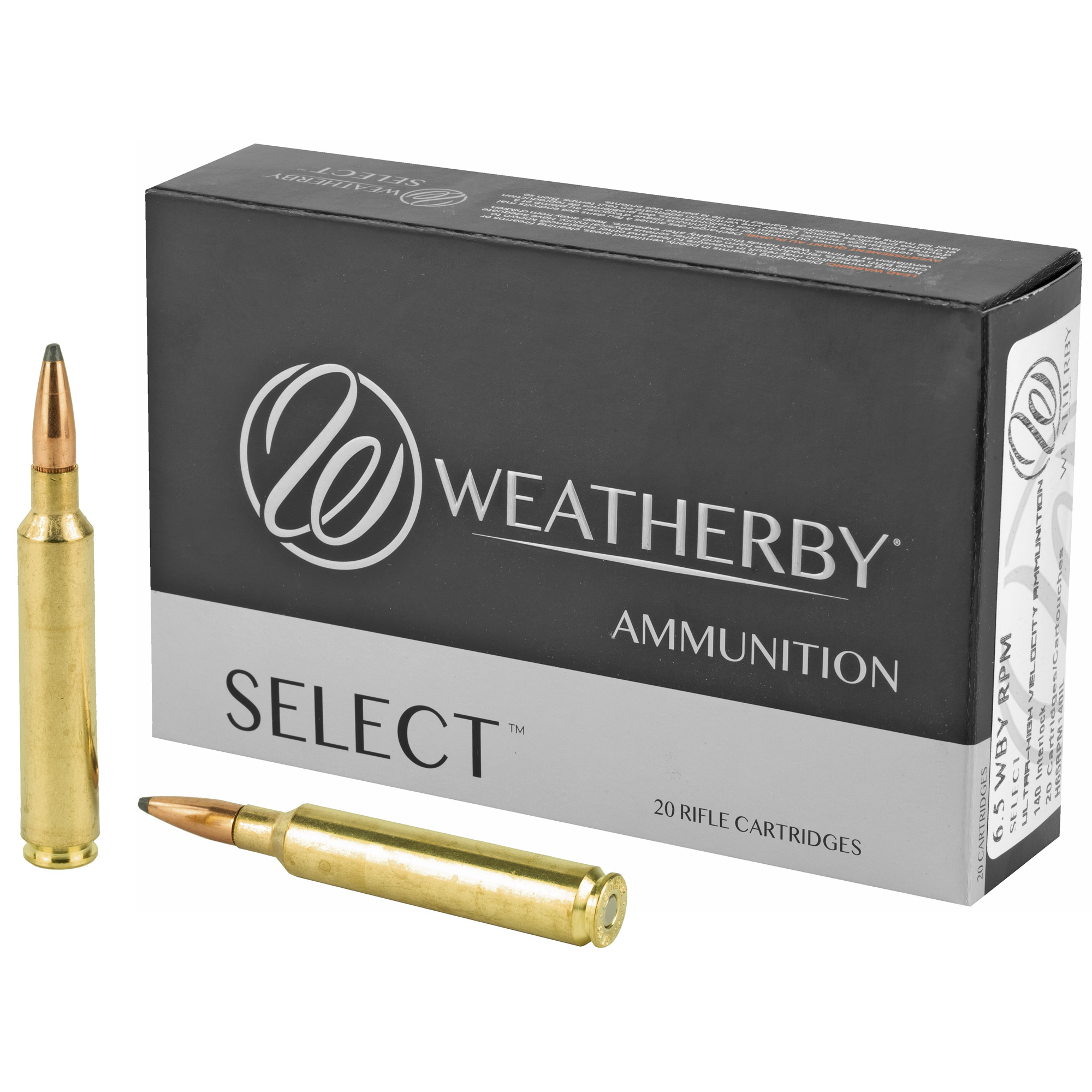 WEATHERBY AMMO 6.5 WBY RPM – 140GR INTERLOCK 20RD 10BX/CS - No Credit Card Fees - Low, flat rate shipping