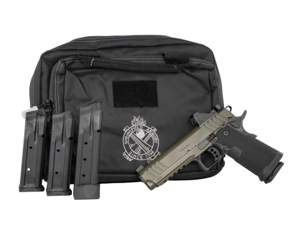 Springfield Prodigy Double Stack 1911 Bundle 5" 9mm (3)17rd/ (1)20rd Pistol, ODG/Black w/ Viridian RFX11 Green Dot Optic and Bag - PH9119AOSBG-PAC