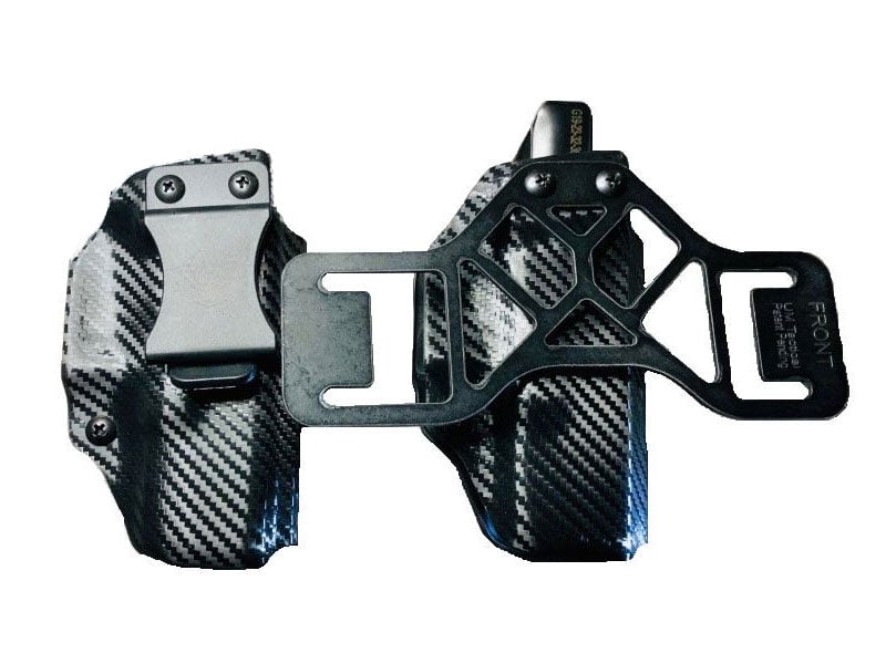 UM Tactical Qualifier Springfield SA-35 LH OWB/IWB Holster, Black - QU-SPD-SA35-LH