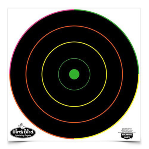 BIRCHWOOD CASEY Dirty Bird 12" Multi-Color Bull's-eye - 10pk