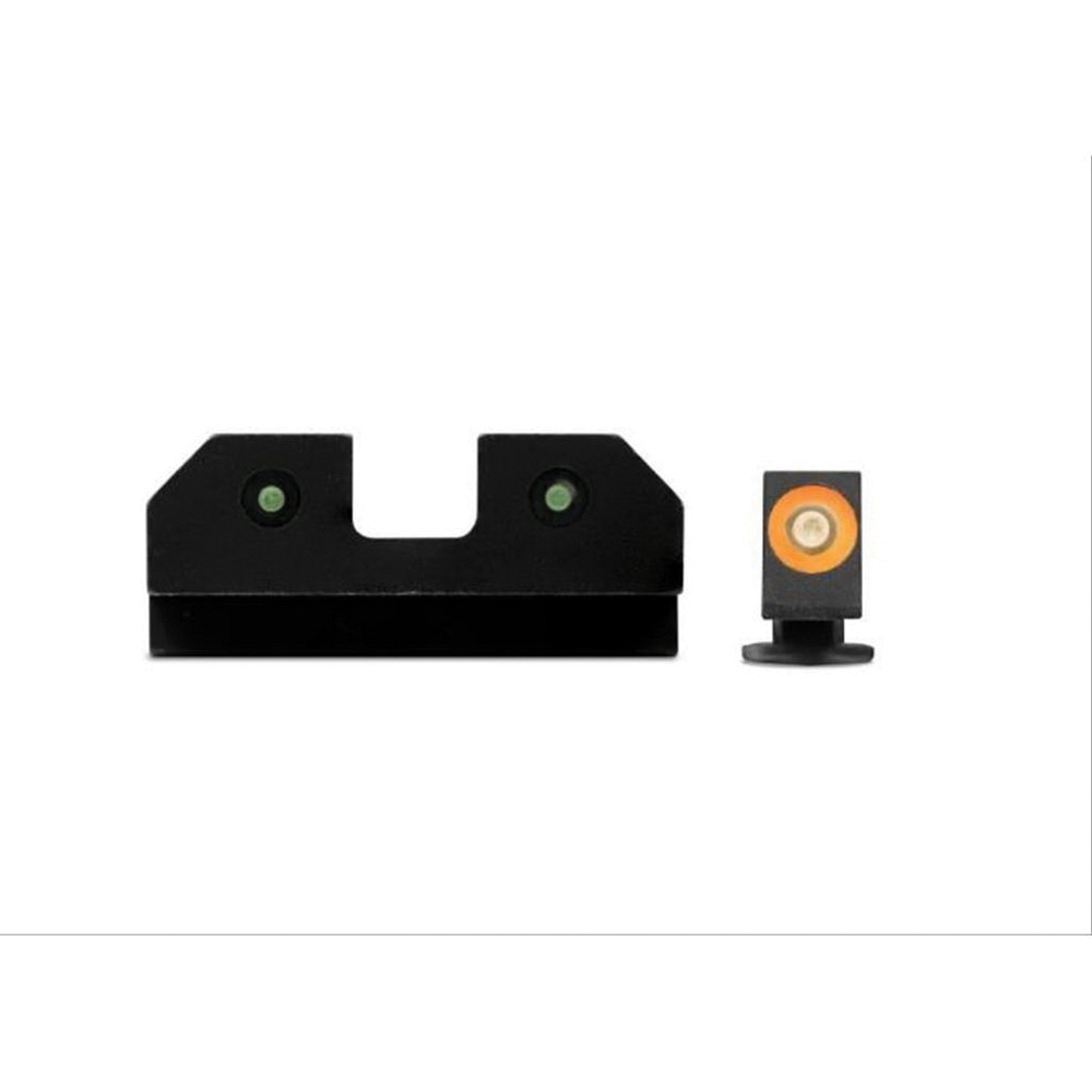 XS Sights RAM Night Sight for Glock 17 and 19 Pistols, Orange Front/Black Rear - GL-R012P-6N
