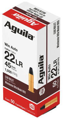 Aguila Target & Range Rimfire 22 Winchester 45 Grain Lead Round Nose