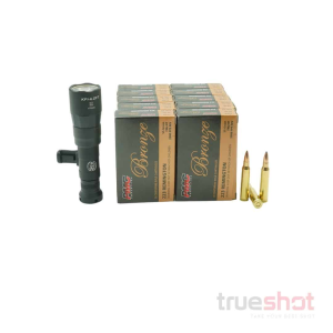 BUNDLE DEAL: Black Surefire M340DFT-Pro Turbo Rifle Light and 200 Rounds of Ammo - PMC 223 55 Grain
