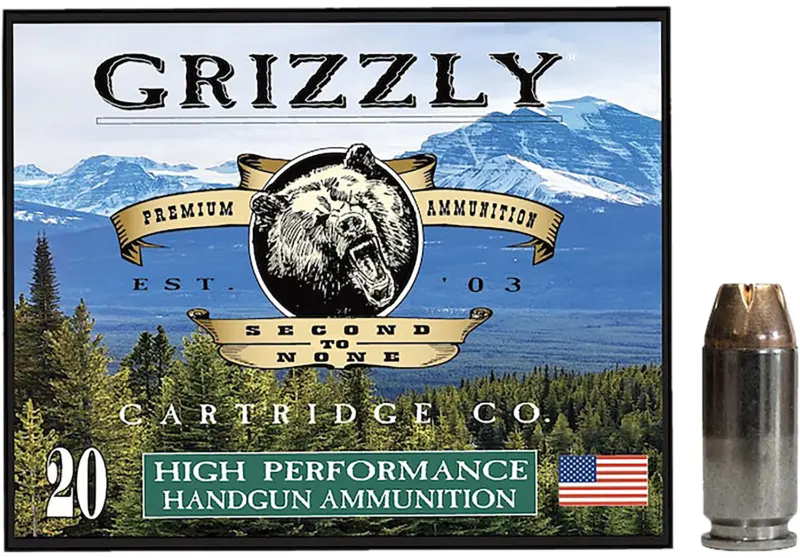 Grizzly Ammo GC4SW4 40S 180gr Jacketed Hollow Point 20 Per Box/10 Case