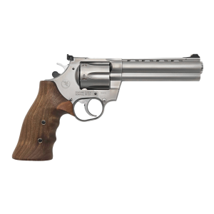 Korth Mongoose Silver, .357mag, 5.25 Barrel, 6rd Cylinder, Revolver