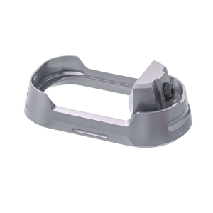Tyrant CNC TDG17MWG4GREYBLACKSCRE  Magwell Fits Glock 17 Gen4 Grey Aluminum