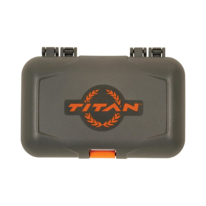 Titan Caddy 5.62" x 3.25" x 1.37" Broadhead Box, Gray/Orange