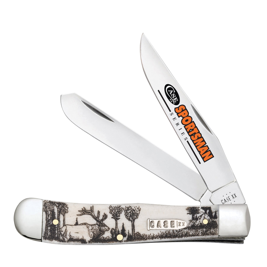 Case Trapper/Sportsman Series Elk Folding Knife Clip Point/Spey
