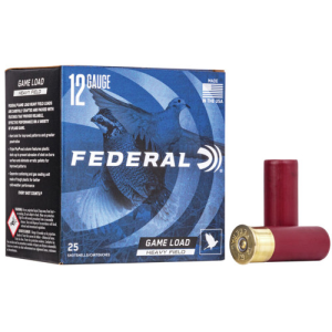 FEDERAL AMMO Game Load 12 Gauge 2-3/4" 1-1/8oz #4 Game-Shok Shotgun Ammunition | 25 Rounds