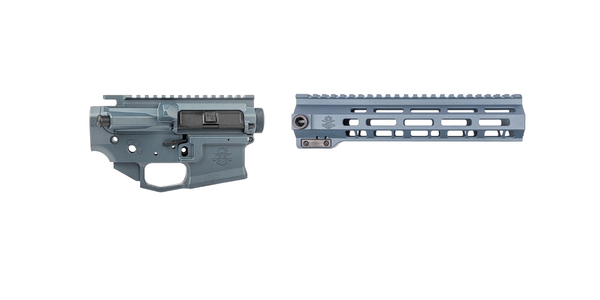 Sabre-15 Enhanced Builder Set - 9.75" QDSM V2 Rail, Blue Titanium