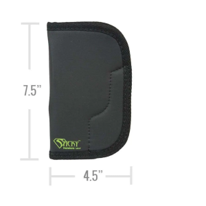 Sticky Holsters LG5 LG-5  Lg/Long Revolvers up to 4 Latex Free Synthetic Rubber Black w/Green Logo