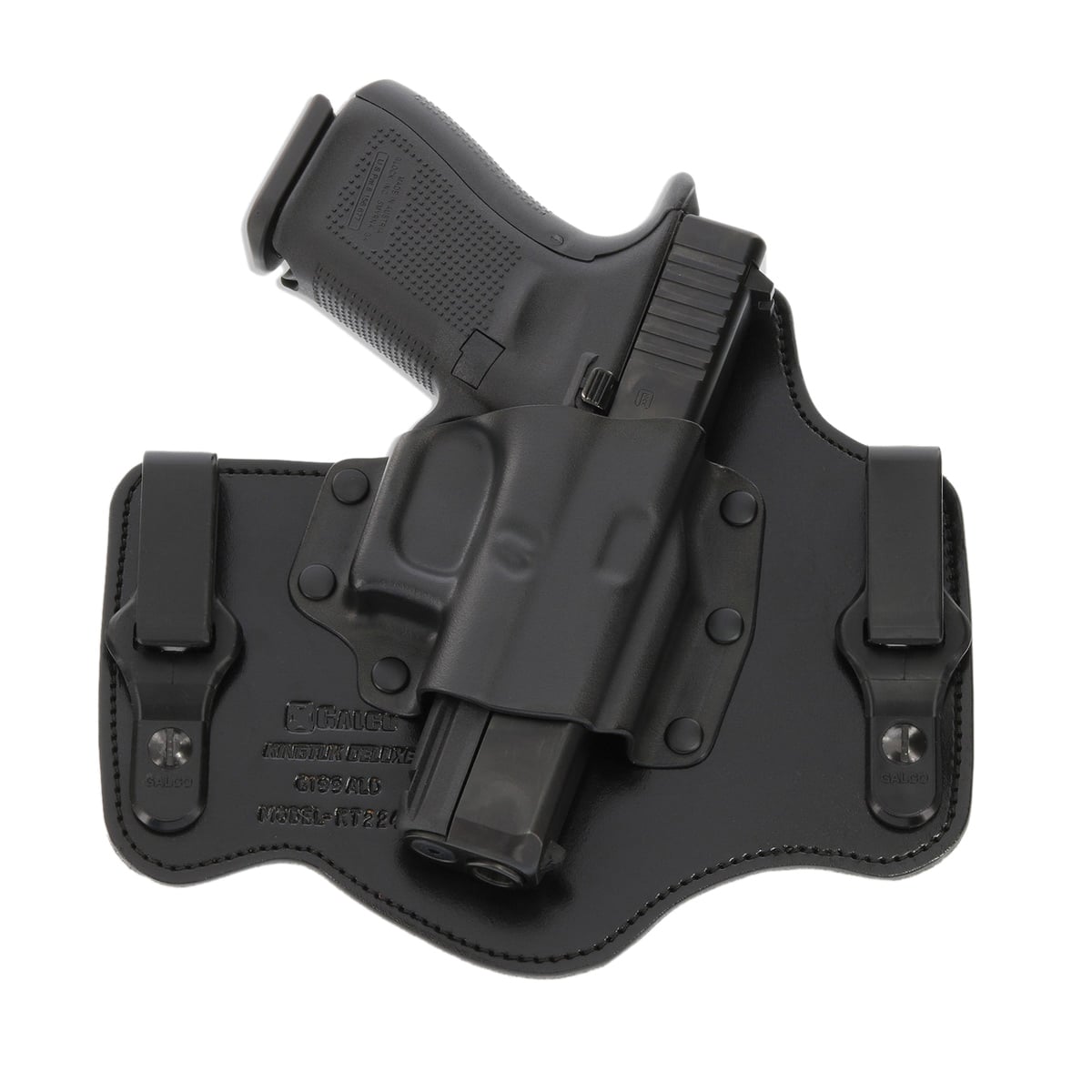 Galco KingTuk Deluxe Springfield Armory XD-S IWB Holster Right Leather/Kydex, Black