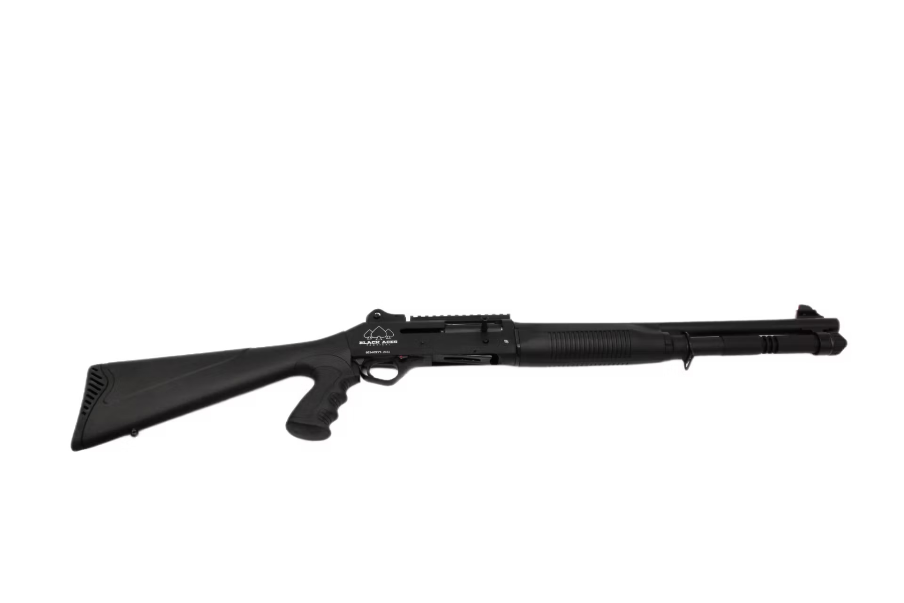 Black Aces Tactical S4 Semi-Auto Shotgun - 12ga - 18.5" - Black - BATS4PGB