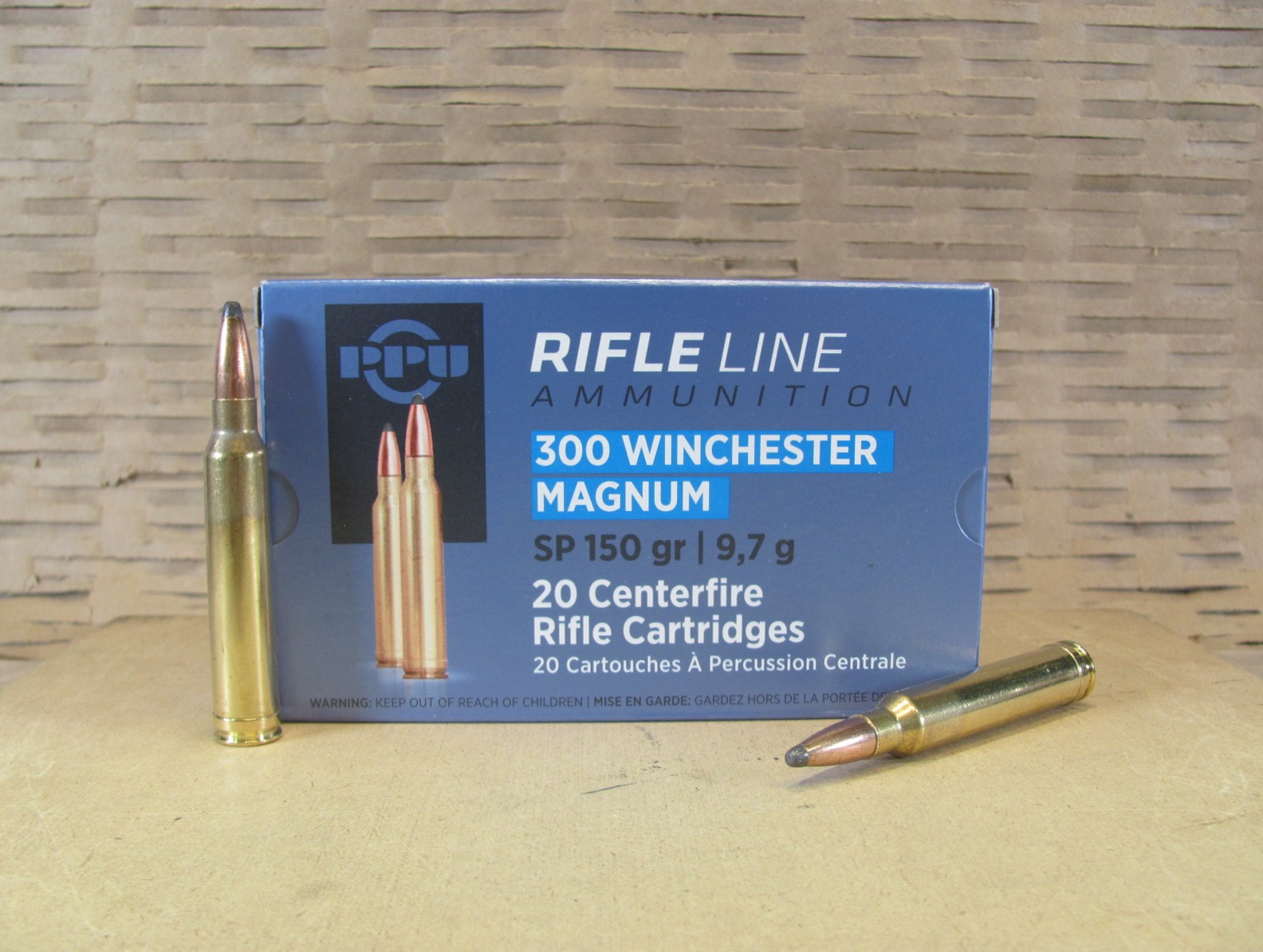20 Round Box – 300 Winchester Magnum 150 Grain Soft Point Ammo by Prvi Partizan – PP361 or PP3001