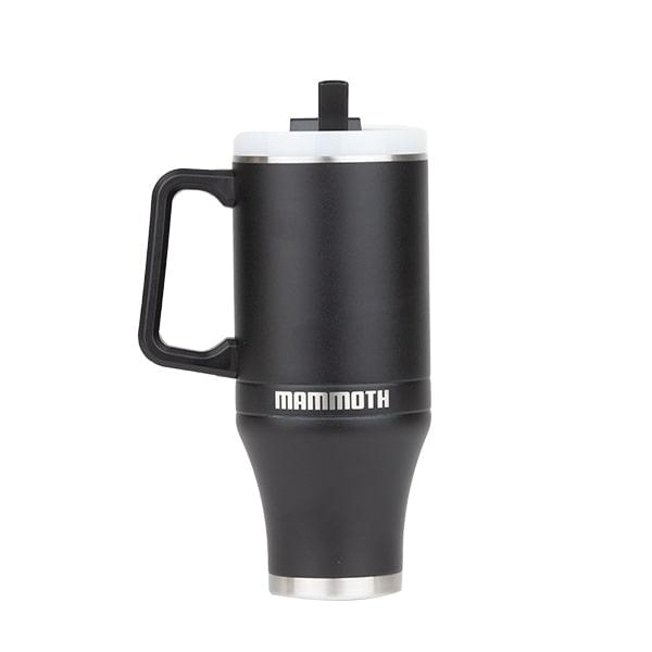 Mammoth Ascent Tumbler w/Handle and Straw, 40 oz Black