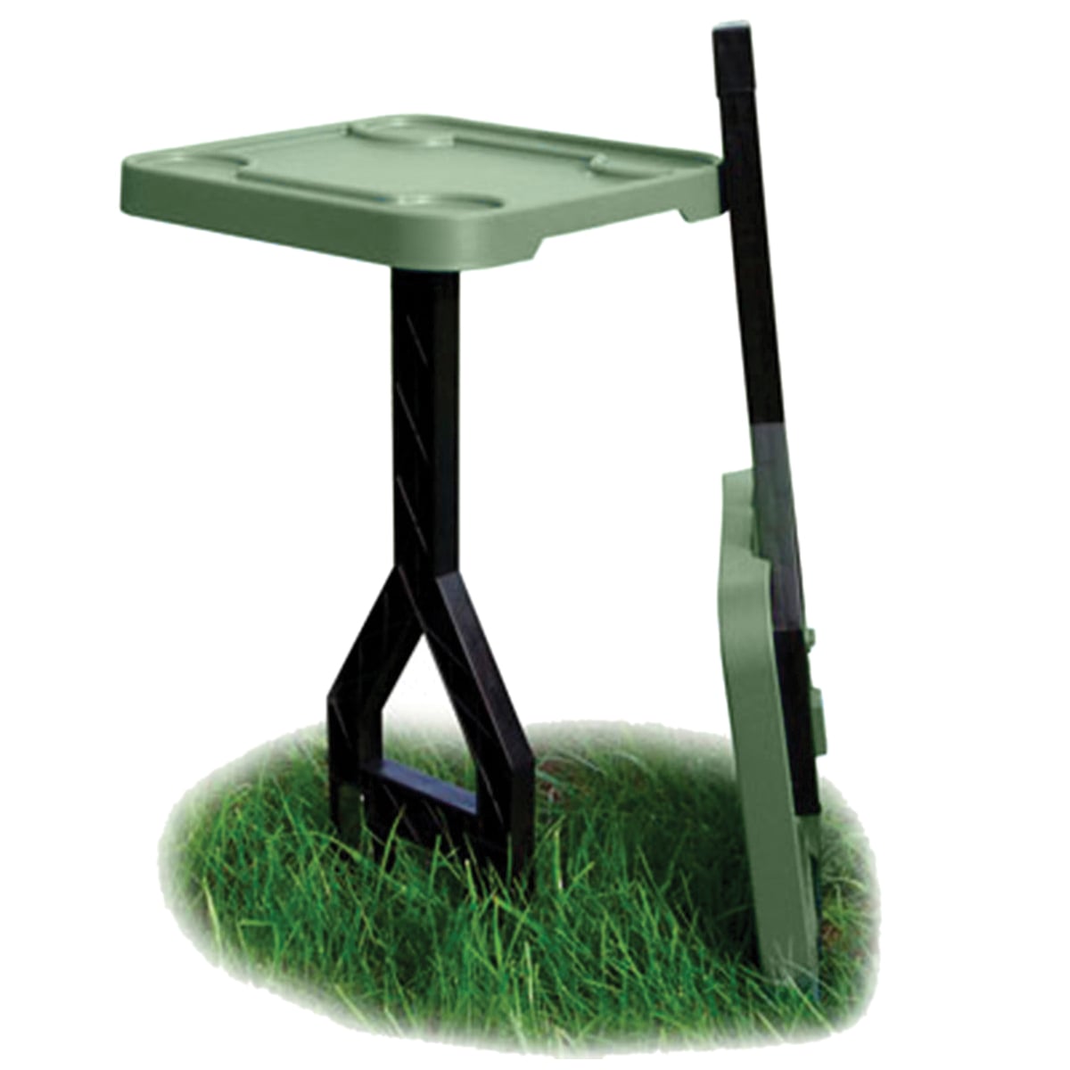 MTM Case Gard Jammit 13.50" x 13.50" x 24" Personal Outdoor Table, Forest Green