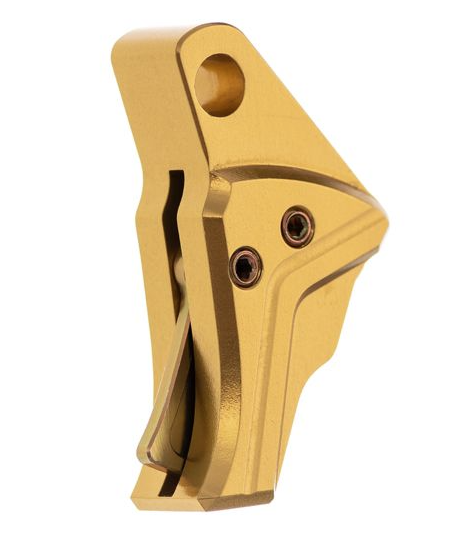 Tyrant Designs - I.T.T.S.-Glock Trigger Glock 43, 43X, 48 Gold/Gold - Screw / Safety - Shoe Only - TD-G43TRIG-GOLD-GOLD