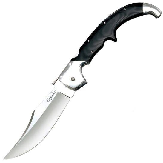 Cold Steel Espada XL Folding Knife Clip Point Black - Durable, Lightweight and Reliable Handle - CS-62MA