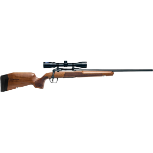Savage Arms AXIS 2 XP Hardwood Bolt Action Rifle 25-06 Remington 22" Matte Barrel Matte Frame Brown Stock With Scope