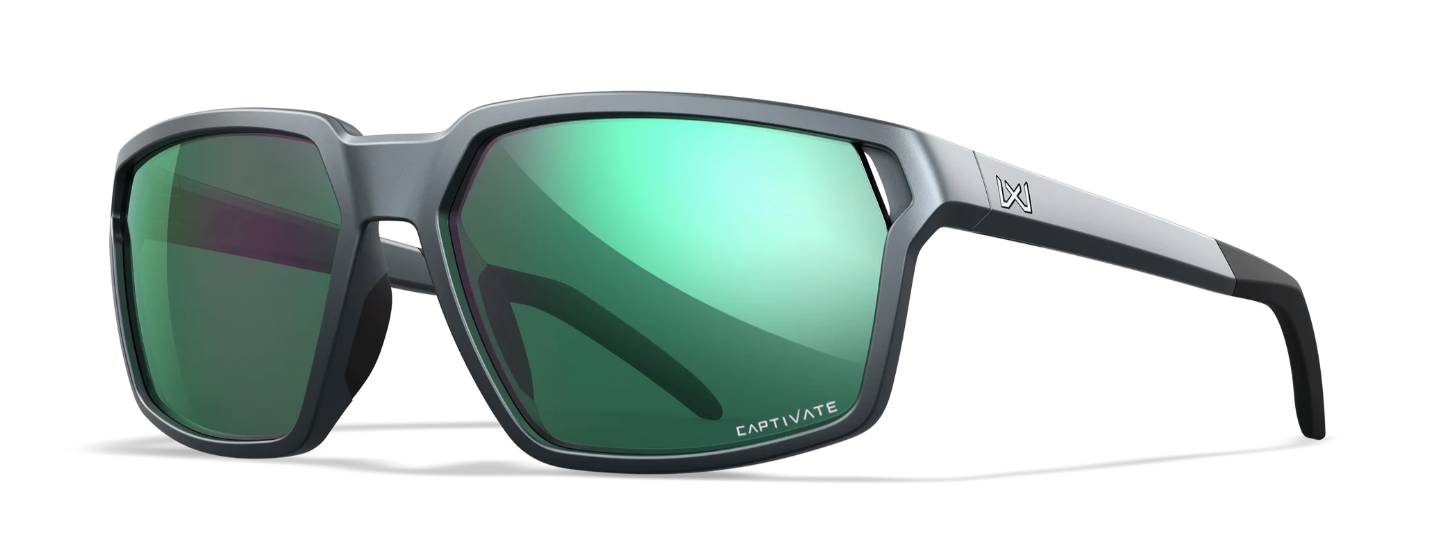 WILEY X Sierra Captivate - Polycarbonate Matte Graphite/Green Mirror