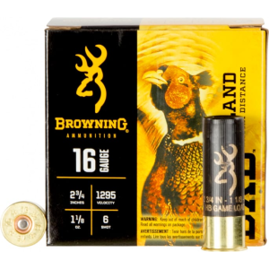 Browning Ammo B193511626 BXD Upland 16GA 2.75\" 1 1/8oz #6 Shot - 25sh Box