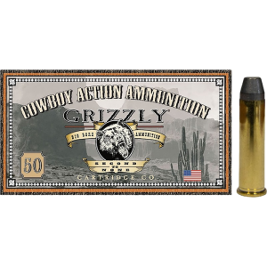 Grizzly Ammo Cowboy Action .357 Magnum 158gr Round Nose Flat Point 50 Rounds Brass Case GC357M8