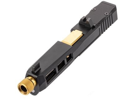 PSA Dagger Complete SW1 RMR Slide Assembly With TiN Threaded Barrel, Black