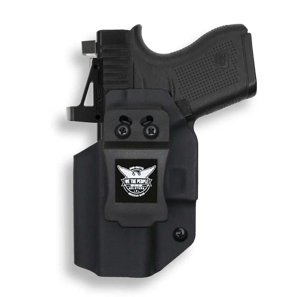 We The People Holsters Glock 43/43X MOS RDS IWB Left Handed Holster Red Dot Cut, Black