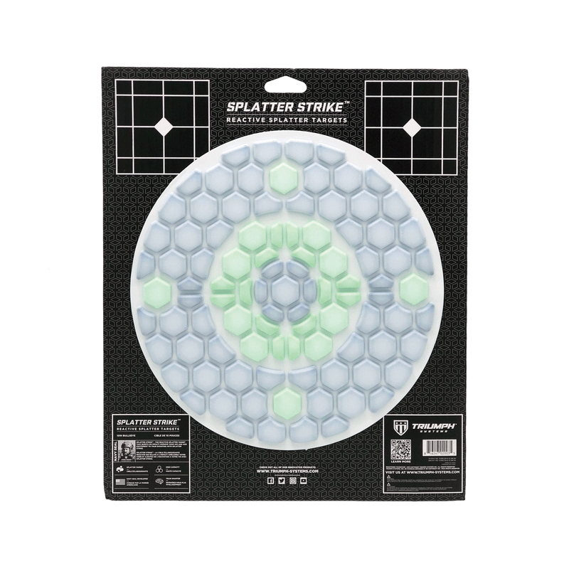 Triumph Systems Splatter Strike Oozing Reactive Bullseye, Black/White