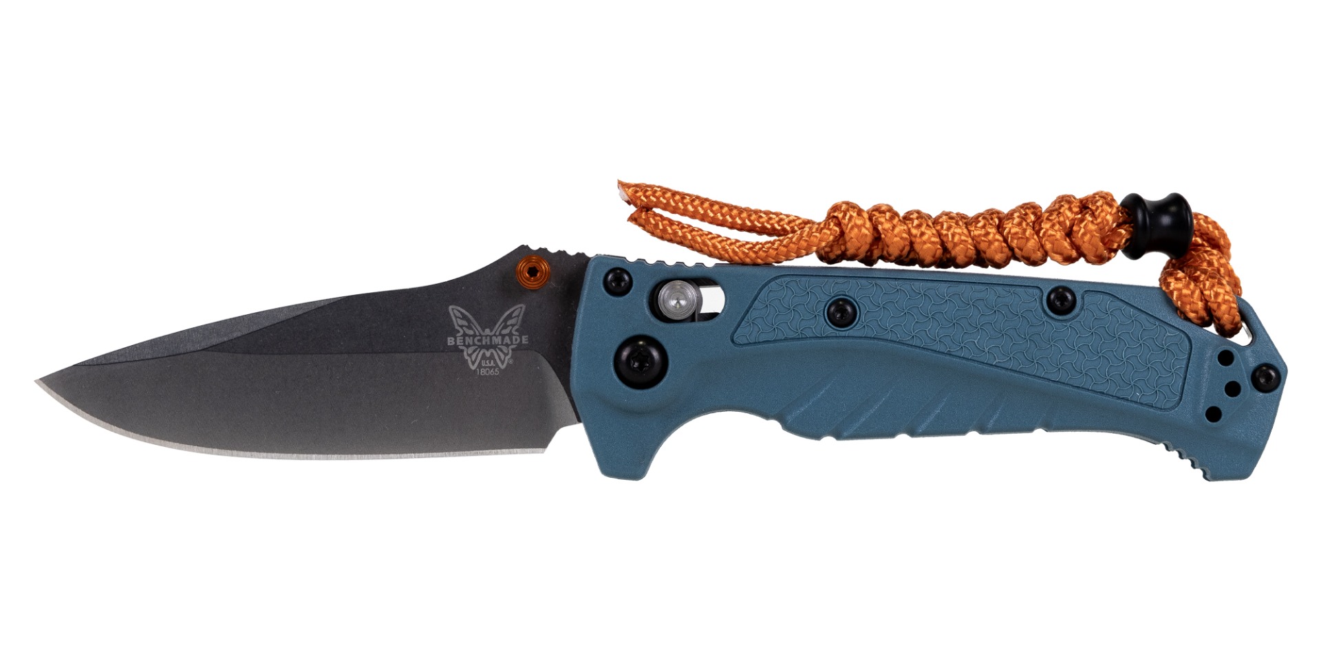 Benchmade Mini Adira Folding Drop Point Knife, Depth Blue - 18065