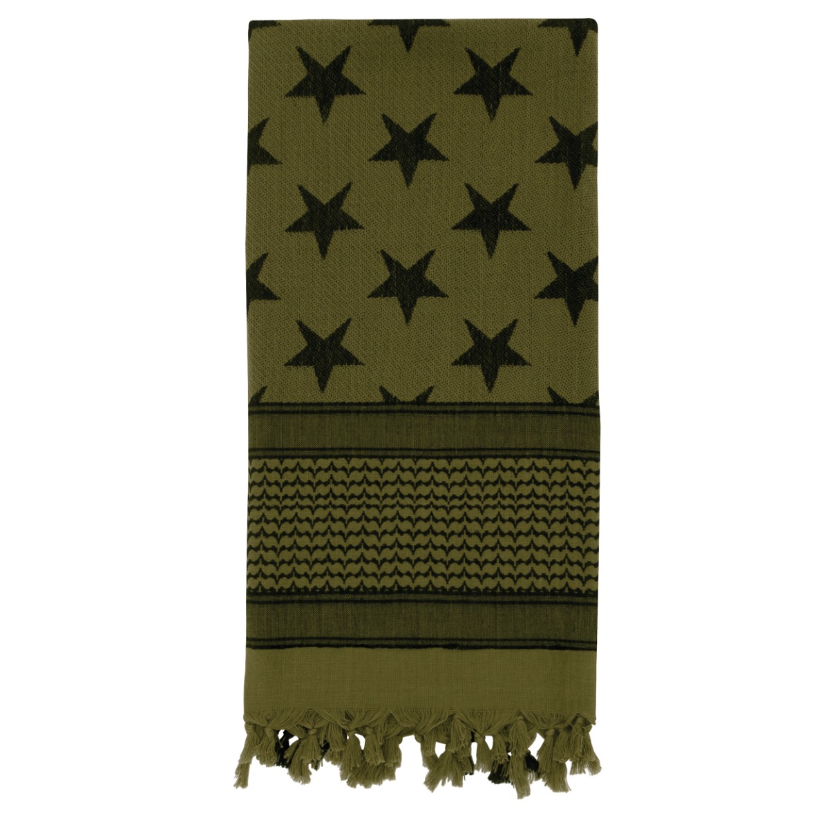 Rothco Stars And Stripes Us Flag Shemagh Tactical Desert Keffiyeh Scarf - Olive Drab