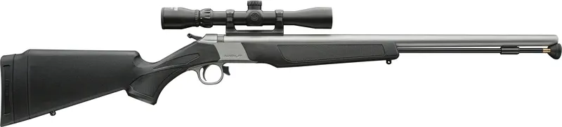CVA - PR2117SSCP - Wolf V2 50 Cal 24 Break Open 1 Stainless Black Rifle