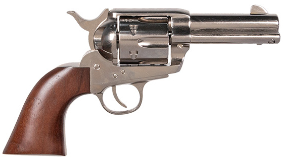 Cimarron Pietta Pistolero 9mm 3.5" Nickel Revolver