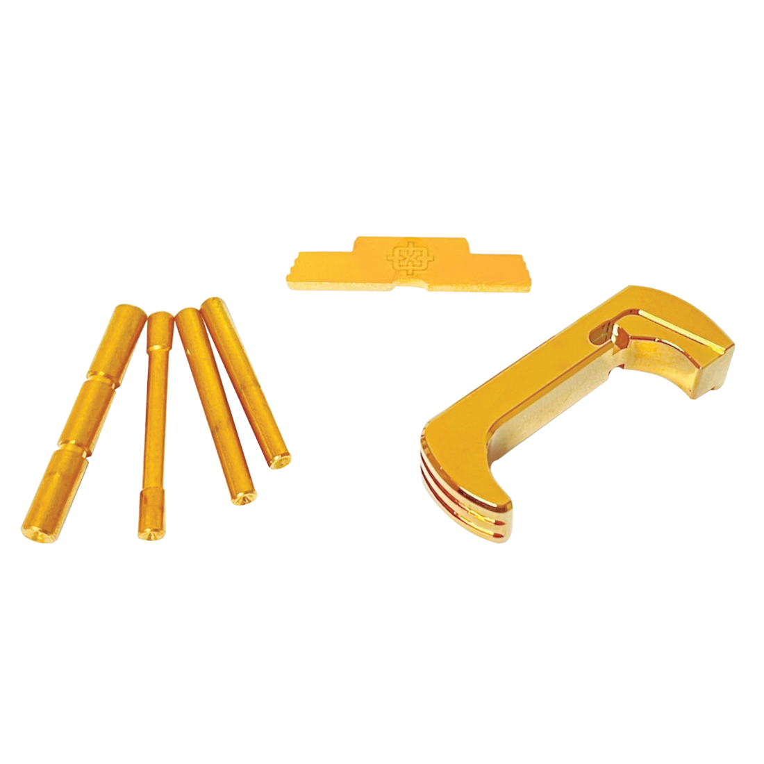Elevate Glock 17/19/22 Gen4 with Cross Armory 3-Piece Upgrade Kit -Gold Anodized - CRG4OKGD