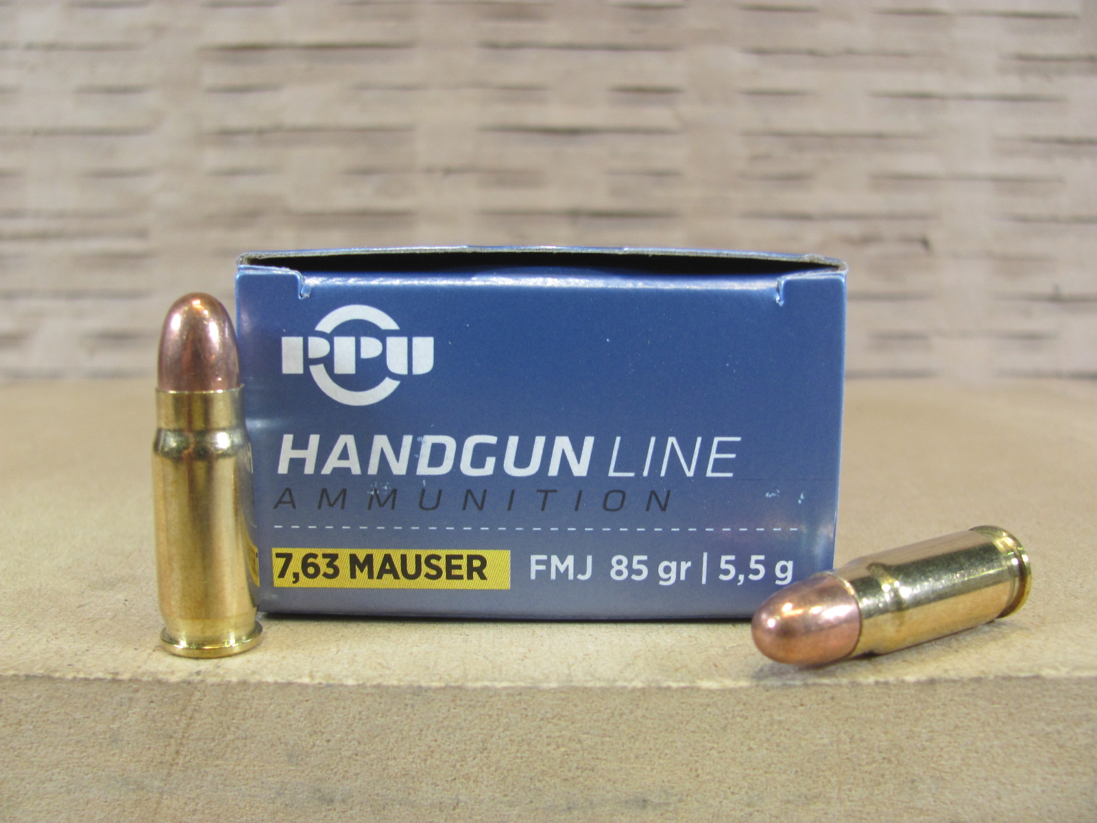 50 Round Box – 7.63 Mauser Ammo – 85 Grain FMJ – Prvi Partizan PPH763