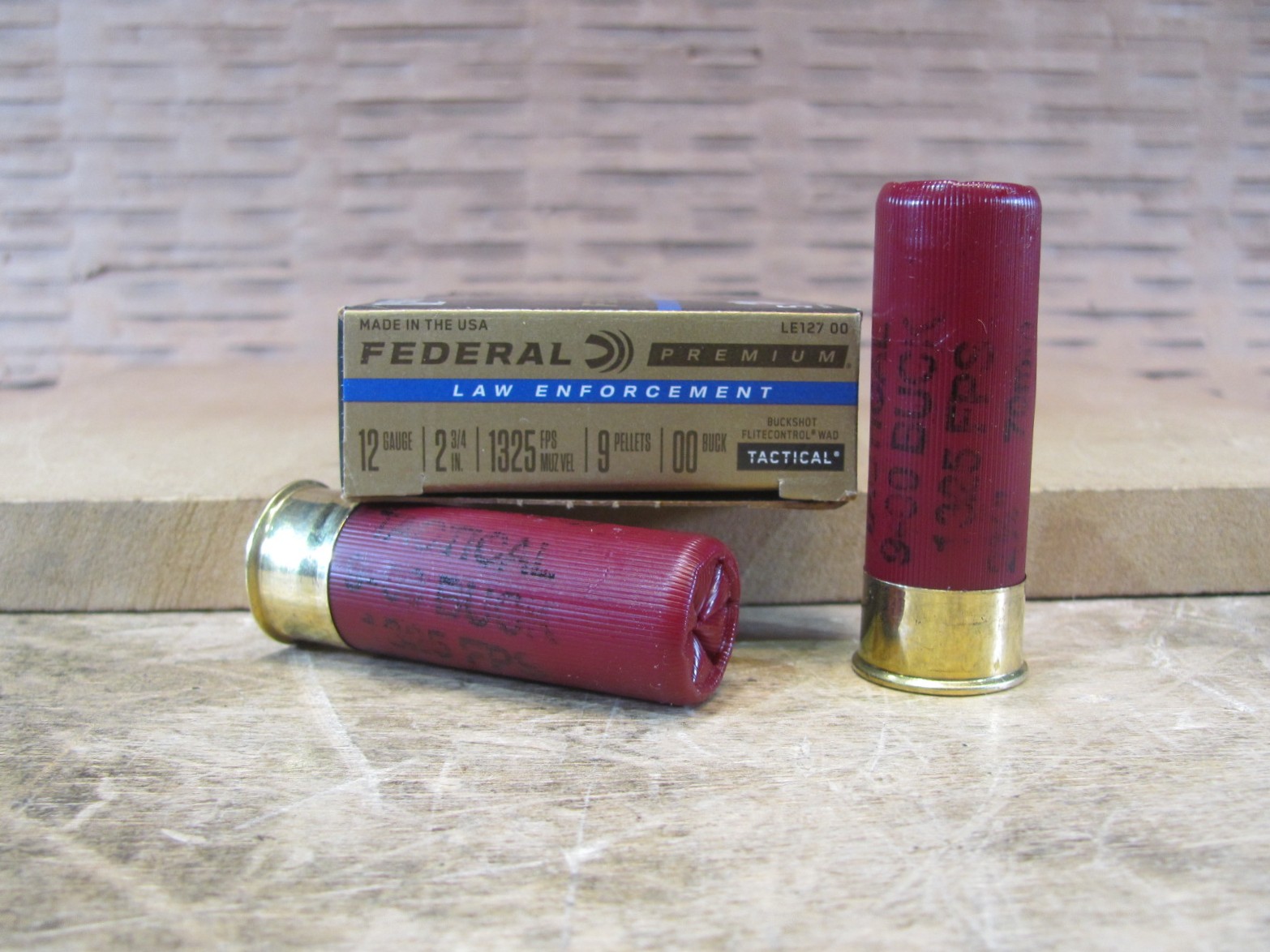 5 Round Box – 12 Gauge 2-3/4 Inch 00 Buckshot Federal Flite-Control Wad 9 Pellet High Power Buck – LE12700