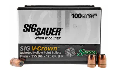 SIERRA V-CROWN 9MM 125GR JHP