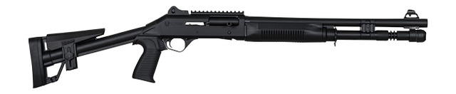 Panzer Arms PAM4TSSBSS M4 Semi-Auto 3" 5+1 18.50" Black Barrel, Black Aluminum Receiver w/Picatinny Rail, Black Skeleton Synthetic Stock Grip