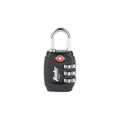 Firearm Safety Devices Corporation TSA Lock w/ Steel Shackle, Black - TSA747RCB