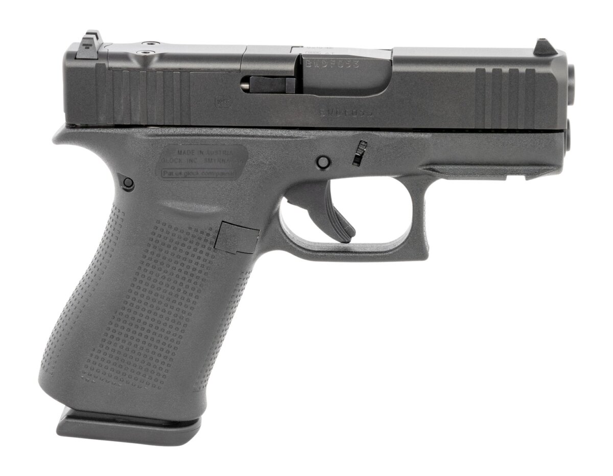 GLOCK G43X 9MM 3.39" MOS 15+1 RAIL # FRONT RAIL