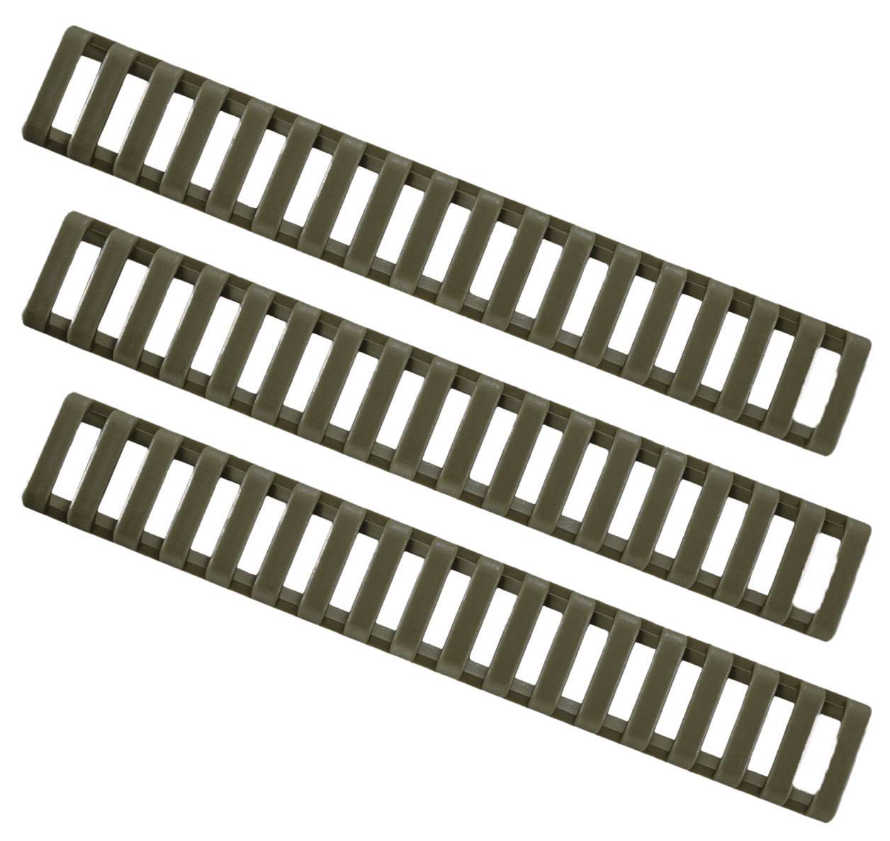 ERGO 18-Slot Ladder LowPro Rail Cover 3 Pack, OD Green - 4373-3PK-OD