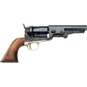 Pietta 1851 Navy Yank Sheriff Black Powder Revolver 44 Caliber 5.5" Blued Barrel Case Hardened Frame Walnut Grip