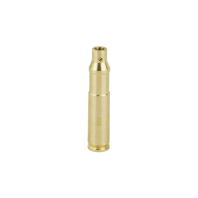 NCSTAR .223REM Laser Cartridge Bore Sighter, Brass Finish - TLZ223